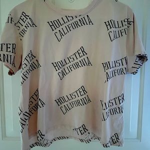 Hollister Light Pink Boyfriend Tee